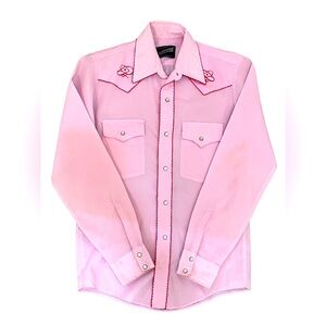 Vintage Cowboy Houston Western Rockabilly Pearl Snap Shirt | Size Small